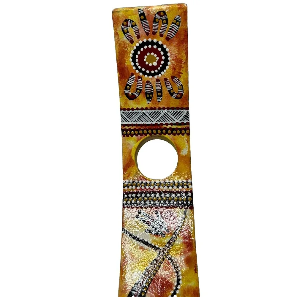 Birubi‎ Art Wine Bottle Holder Australia Souvenir Indigenous Aboriginal Art